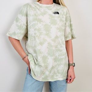 The North Face tie dye oversized cotton logo short sleeve tee T-shirt
